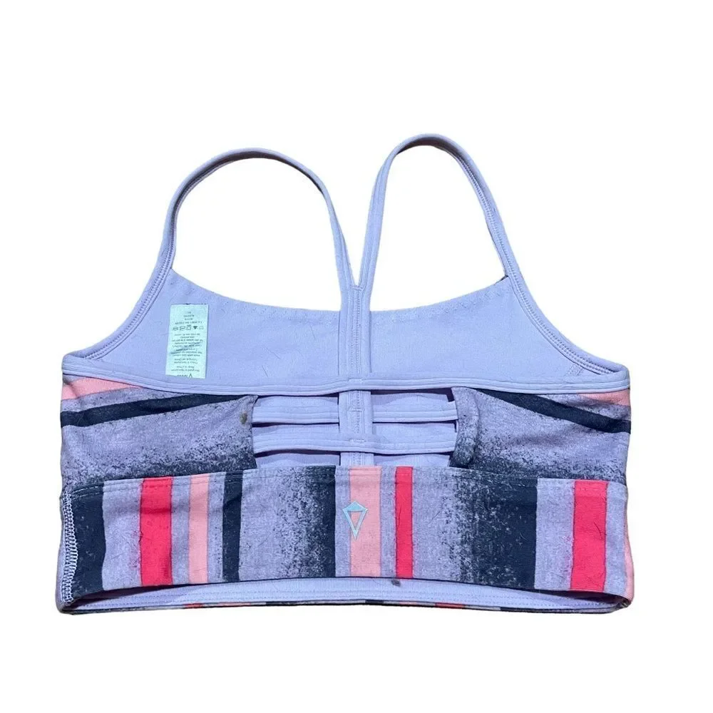 Ivivva Lululemon Pink & Purple Strappy Reversible Sports Bra